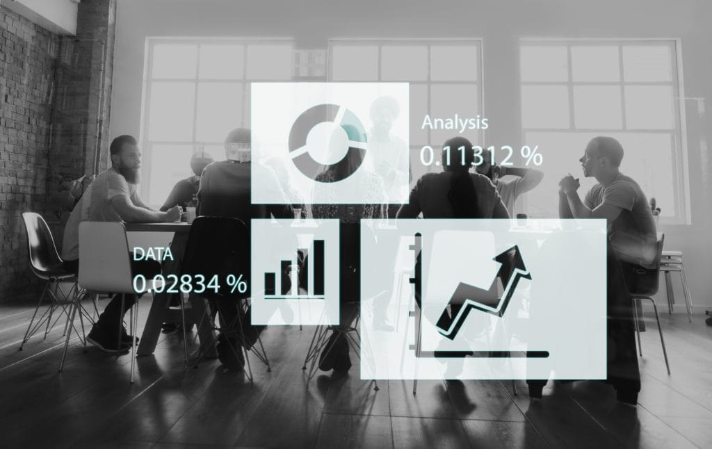 Rising growth chart representing a healthy sales pipeline